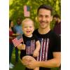 image:imageTstars Distressed American Flag 4th of July Dad amp Baby Matching Outfits  Memorial Day Patriotic Daddy amp Me ShirtsDad Black  Baby Black