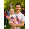 image:imageTstars Distressed American Flag 4th of July Dad amp Baby Matching Outfits  Memorial Day Patriotic Daddy amp Me ShirtsDad White  Baby White