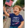 image:imageTstars Mommys Little Firecracker 4th of July Shirt for Kids  Toddler Girls amp Boys Patriotic American Flag TShirtMommy  Navy