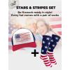 image:imageTstars USA American Flag Hat  4th of July Patriotic Trucker Cap for Men amp Women  Gift for Independence or Memorial DayFlag  BlueWhiteRed