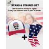 image:imageTstars USA American Flag Hat  4th of July Patriotic Trucker Cap for Men amp Women  Gift for Independence or Memorial DayMustache  BlueWhiteRed