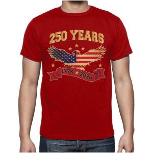 image:imageTstars Distressed American Flag Shirt for Men  Patriotic USA Merica Tee  4th of July amp Memorial Day Gift IdeaUsa 250th  Red