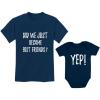 image:imageTstars Did We Just Become Best Friends Big Brother Little Bro Matching Shirt amp Baby Bodysuit SetChild Navy  Baby Navy
