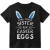 image:imageTstars St Patricks Day Shirt Funny Irish Clover Easter Bunny Eggs Infant Toddler Youth Kids TShirt Trade Sister Small Black