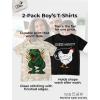 image:imageTstars Funny Shirt  Gift for Toddler amp Youth  Chicken Guess What Dinosaur Tee and Monster Tractor Shirt for KidsDino Camo  Chicken Black 2pack