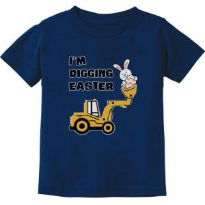 image:imageTstars St Patricks Day Shirt Funny Irish Clover Easter Bunny Eggs Infant Toddler Youth Kids TShirtEaster Digging  Navy
