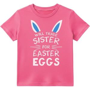 image:imageTstars St Patricks Day Shirt Funny Irish Clover Easter Bunny Eggs Infant Toddler Youth Kids TShirtEaster Sister  Pink