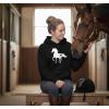image:imageTstars Infinity Love Horse Hoodie for Women and Teen Girls Equestrian Horseback Riding Gift Idea Sweatshirt with HorsesHeart  Black