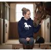 image:imageTstars Infinity Love Horse Hoodie for Women and Teen Girls Equestrian Horseback Riding Gift Idea Sweatshirt with HorsesHeart  Blue