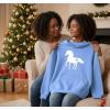 image:imageTstars Infinity Love Horse Hoodie for Women and Teen Girls Equestrian Horseback Riding Gift Idea Sweatshirt with HorsesHeart  California Blue