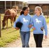 image:imageTstars Infinity Love Horse Hoodie for Women and Teen Girls Equestrian Horseback Riding Gift Idea Sweatshirt with HorsesHeart  California Blue