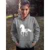 image:imageTstars Infinity Love Horse Hoodie for Women and Teen Girls Equestrian Horseback Riding Gift Idea Sweatshirt with HorsesHeart  Gray