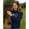 image:imageTstars Infinity Love Horse Hoodie for Women and Teen Girls Equestrian Horseback Riding Gift Idea Sweatshirt with HorsesInfinity  Blue