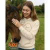 image:imageTstars Infinity Love Horse Hoodie for Women and Teen Girls Equestrian Horseback Riding Gift Idea Sweatshirt with HorsesInfinity  Cream
