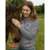 image:imageTstars Infinity Love Horse Hoodie for Women and Teen Girls Equestrian Horseback Riding Gift Idea Sweatshirt with HorsesInfinity  Gray