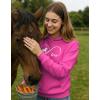 image:imageTstars Infinity Love Horse Hoodie for Women and Teen Girls Equestrian Horseback Riding Gift Idea Sweatshirt with HorsesInfinity  Pink