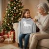 image:imageTstars Just a Girl Who Loves Horses Hoodie for Girls Youth Equestrian Hoodies Gift Horseback Riding and FansGray