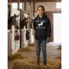 image:imageTstars Just a Girl Who Loves Horses Hoodie for Girls Youth Equestrian Hoodies Gift Horseback Riding and FansLoves  Black