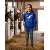 image:imageTstars Just a Girl Who Loves Horses Hoodie for Girls Youth Equestrian Hoodies Gift Horseback Riding and FansLoves  Blue