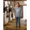 image:imageTstars Just a Girl Who Loves Horses Hoodie for Girls Youth Equestrian Hoodies Gift Horseback Riding and FansLoves  Gray