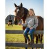 image:imageTstars Just a Girl Who Loves Horses Hoodie for Girls Youth Equestrian Hoodies Gift Horseback Riding and FansLoves  Gray