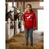 image:imageTstars Just a Girl Who Loves Horses Hoodie for Girls Youth Equestrian Hoodies Gift Horseback Riding and FansLoves  Red