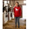 image:imageTstars Just a Girl Who Loves Horses Hoodie for Girls Youth Equestrian Hoodies Gift Horseback Riding and FansRed