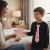 image:imageTstars Red Hearts Tie Kids Valentines Day Shirt  ABC I Love You Long Sleeve Tee for Toddlers amp Youth Boys GirlsBlack