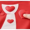 image:imageTstars Red Hearts Tie Kids Valentines Day Shirt  ABC I Love You Long Sleeve Tee for Toddlers amp Youth Boys GirlsPuff Tie  Red