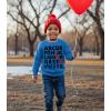image:imageTstars Red Hearts Tie Kids Valentines Day Shirt  ABC I Love You Long Sleeve Tee for Toddlers amp Youth Boys GirlsSweatshirt  Blue
