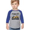 image:imageTstars Going to Be Big A Brother Tractor Lover 34 Sleeve Baseball Jersey Toddler ShirtBlue