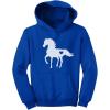 image:imageTstars Just a Girl Who Loves Horses Hoodie for Girls Youth Equestrian Hoodies Gift Horseback Riding and FansBlue