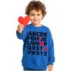 image:imageTstars Red Hearts Tie Kids Valentines Day Shirt  ABC I Love You Long Sleeve Tee for Toddlers amp Youth Boys GirlsSweatshirt  Blue