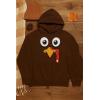 image:imageTstars Funny Turkey Face Thanksgiving Hoodie  Pullover Sweatshirt for Women amp Teen Girls Holiday OutfitBrown