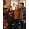 image:imageTstars Funny Turkey Face Thanksgiving Hoodie  Pullover Sweatshirt for Women amp Teen Girls Holiday OutfitBrown