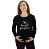 image:imagePregnancy Announcement Shirts Funny Pregnancy Shirts for Women Mom to Be Gift Still PregnantBlack