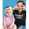 image:imageTstars Funny Security Squad Big Brother Little Sister Matching Sibling Outfits Toddler Kids Tshirt amp Baby Bodysuit SetBrother Black  Sister Pink