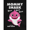 image:imageTstars Mommy Shark Shirt Baby Shark Doo Doo Doo VNeck Fitted Women TShirtBlack