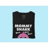 image:imageTstars Mommy Shark Shirt Baby Shark Doo Doo Doo VNeck Fitted Women TShirtBlack