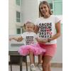 image:imageTstars Valentines Day Matching Outfits for Mommy amp Me Mother Daughter Son TShirt SetMom Pink  Kid Pink