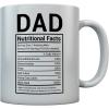 image:imageTstars Dad Mug Gifts for Papa from Daughter Son Fathers Day Funny Coffee Mugs For Dads 15 Oz WhiteNutritional Facts White