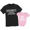 image:imageTstars Funny Security Squad Big Brother Little Sister Matching Sibling Outfits Toddler Kids Tshirt amp Baby Bodysuit SetBrother Black  Sister Pink