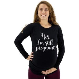 image:imagePregnancy Announcement Shirts Funny Pregnancy Shirts for Women Mom to Be Gift Still PregnantBlack