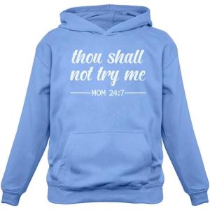 image:imageTstars Mom Hoodie Thou Shall Not Try Me Mama Sweatshirt Funny Mom Gift Women HoodieCalifornia Blue