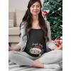 image:imageFunny Christmas Pregnancy Shirt Baby Announcement Maternity Long Sleeve ShirtBlack