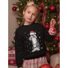 image:imageTstars Bunny Rabbit Santa Hat Ugly Christmas Sweater Cute Toddler Kids SweatshirtBlack