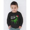 image:imageTstars Christmas Pullover for Kids Jingle Bell Rawr T Rex Santa Youth Kids SweatshirtRed