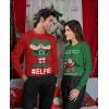 image:imageTstars Elf Matching Couples Sweatshirt  His and Hers Ugly Christmas Holiday Sweatshirts for Men WomenTouch My Elf Green  Elfie Red