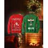 image:imageTstars Elf Matching Couples Sweatshirt  His and Hers Ugly Christmas Holiday Sweatshirts for Men WomenTouch My Elf Red  Elfie Green