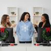 image:imageTstars Holiday Snowflake Hoodie for Women  Festive Christmas Pullover Sweatshirt for Teen Girls amp Winter OutfitsSnowflake  California Blue